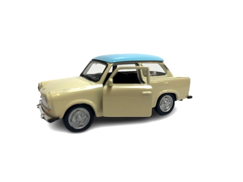 TRABANT TOP10BOOKS 601. WELLY MINIATURA ESC. 1:34 BEIGE-TECHO CELESTE - 4