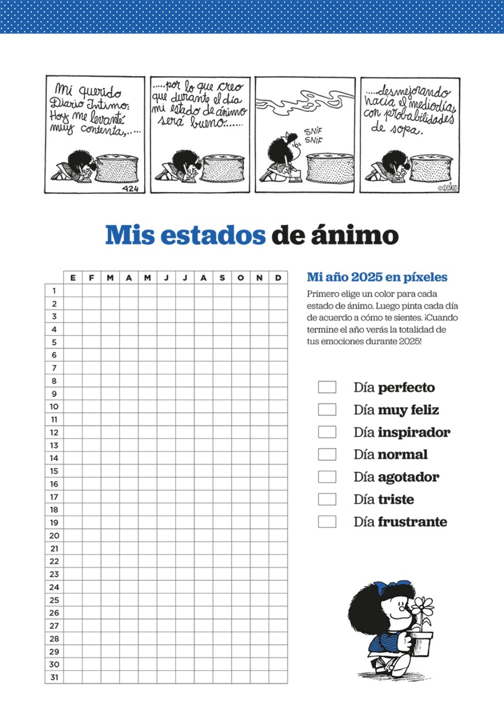 AGENDA TOP10BOOKS MAFALDA 2025 ENCUADERNADA QUINO - 3