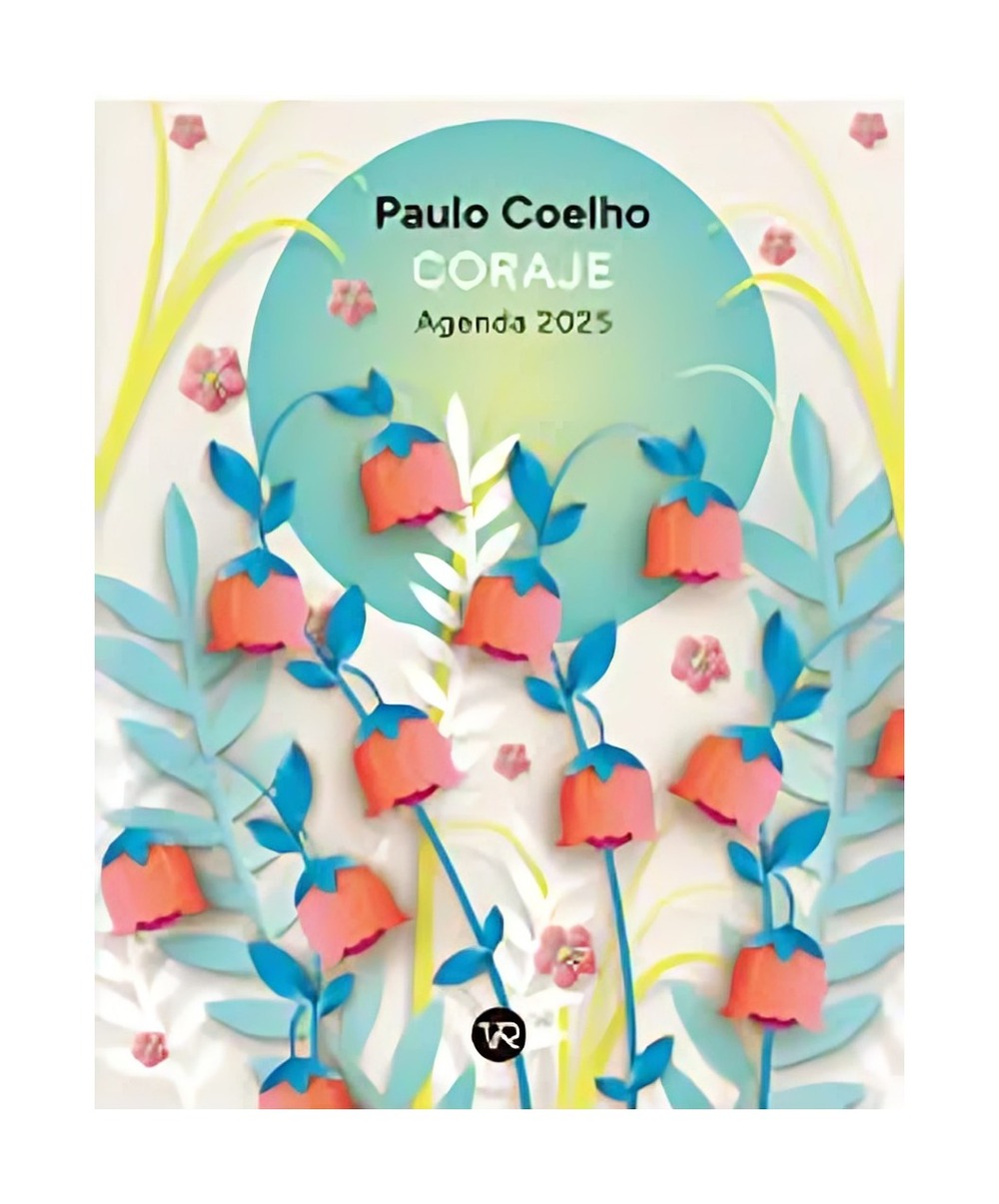 AGENDA TOP10BOOKS PAULO COELHO 2025 CARTONE: CORAJE FLORES VER P - 1