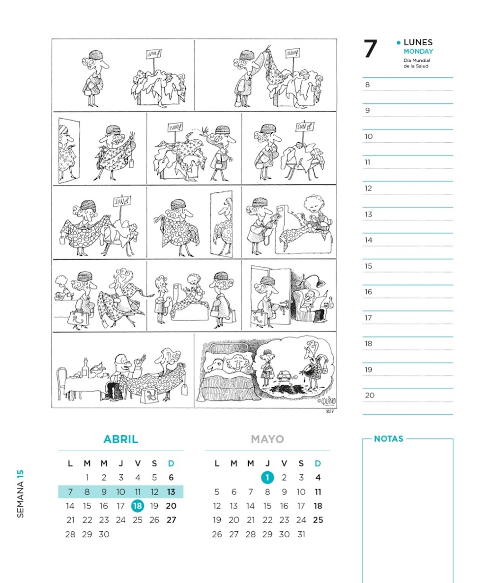 AGENDA TOP10BOOKS QUINO 2025 ENCUADERNADA TURQUESA - 3