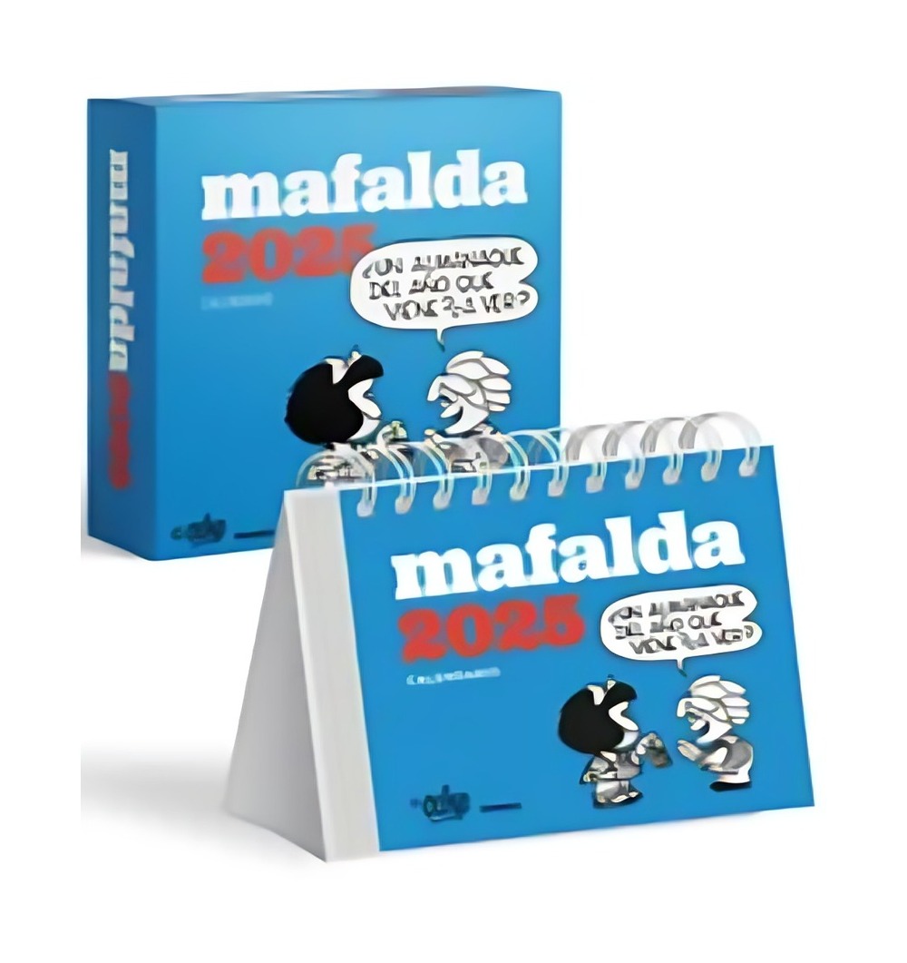AGENDA TOP10BOOKS MAFALDA 2025 CALENDARIO CAJA TURQUESA QUINO - 1