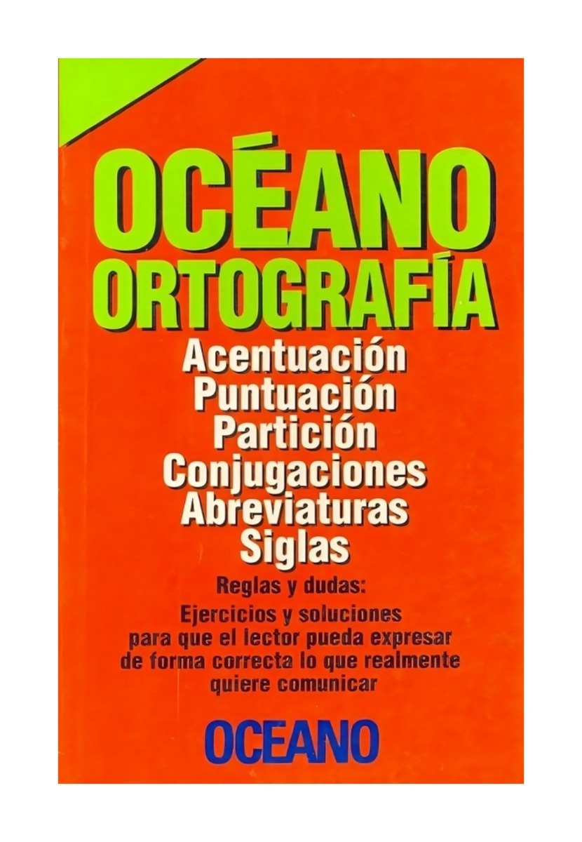 LIBRO DICCIONARIO OCEANO ORTOGRAFIA - NUEVO / OCEANO / OCEANO OCEANO - 1