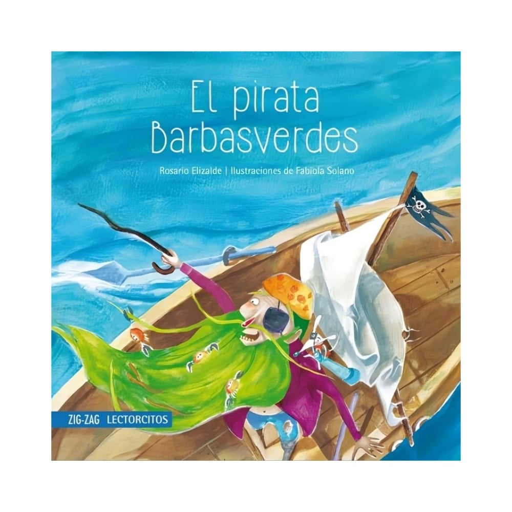 LIBRO EL PIRATA BARBASVERDES / ZIG-ZAG / ROSARIO ELIZALDE - 1