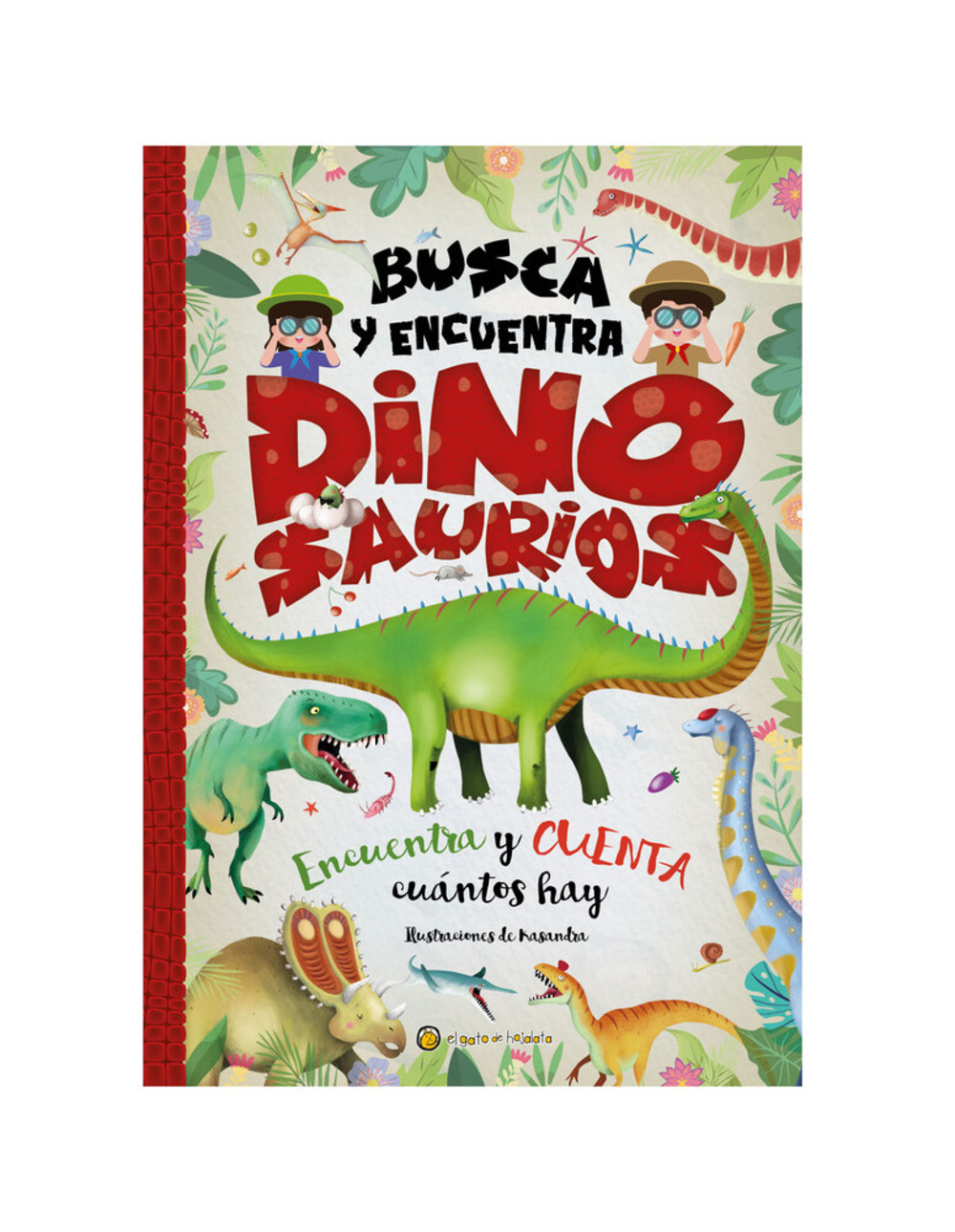 LIBRO BUSCA Y ENCUENTRA DINOSAURIOS *ENCUENTRA CUANTOS HAY* / / EL GATO ...