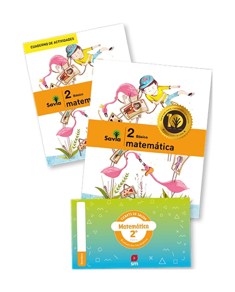 PACK MATEMATICA 2° SAVIA TEXTO + CUADERNO DEL ESTUDIANTE + LICENCIA DIGITAL + TICKET DE SALIDA TEXT - 1