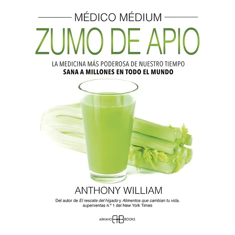 LIBRO MÉDICO MÉDIUM ZUMO DE APIO ANTHONY WILLIAM - 1
