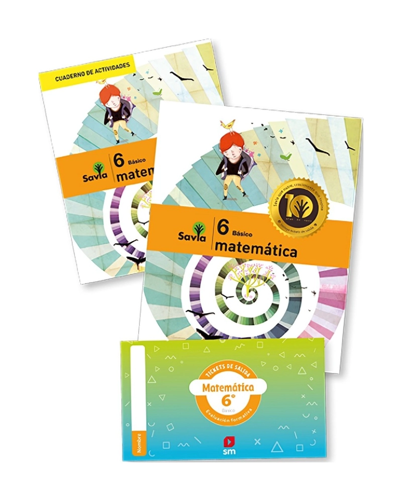 LIBRO CIENCIAS DE LA EDUCACIÓN PACK MATEMÁTICA 6° SAVIA EDICIONES SM - 1