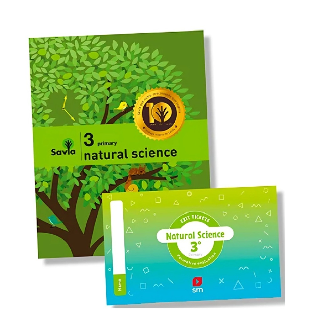 PACK NATURAL SCIENCE 3° SAVIA TEXTO + LICENCIA DIGITAL + TICKET DE SALIDA TEXTOS ESCOLARES/PRIMARIA - 1