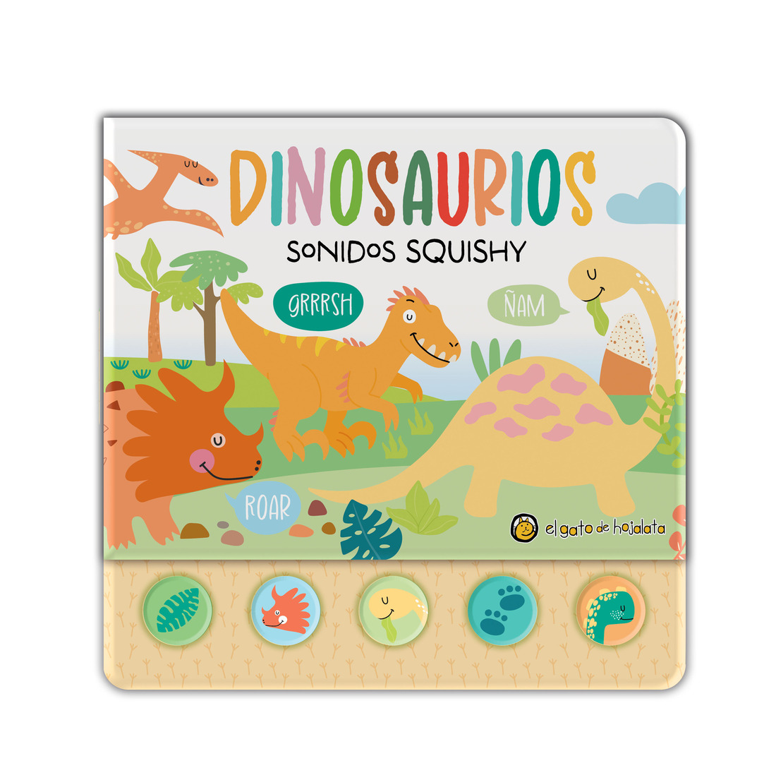 LIBRO INFANTIL DINOSAURIOS *SONIDOS SQUISHY* EDITORIAL GUADAL S.A. - 1