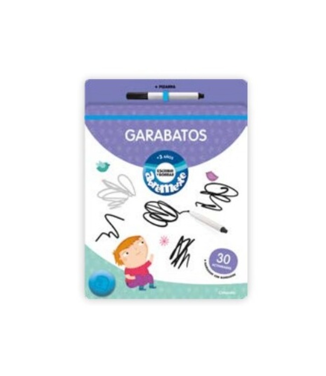 LIBRO INFANTIL ABREVEMENTE ESCRIBIR Y BORRAR- GARABATOS RECLASIFICAR - 1