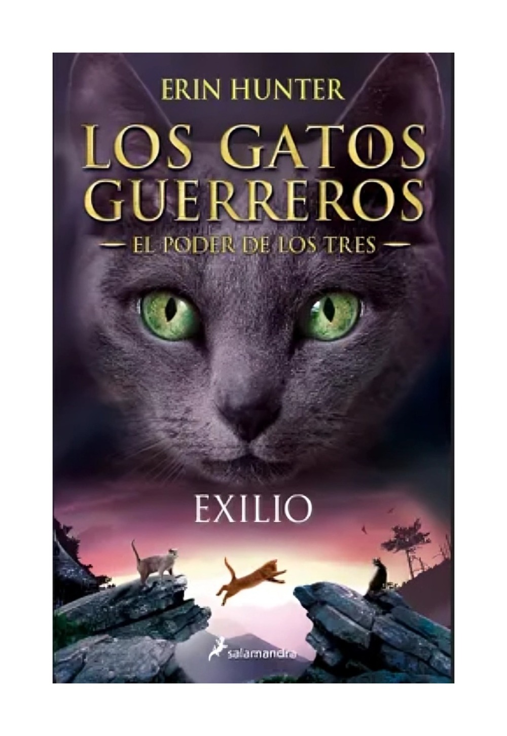LIBRO EXILIO LOS GATOS GUERREROS EL PODER DE LOS TRES 3 ERIN HUNTER - 1