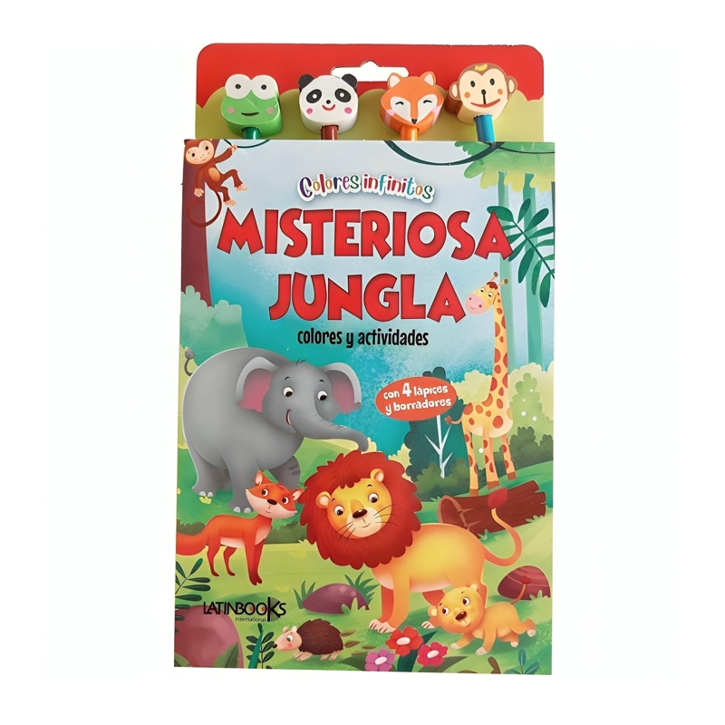 LIBRO COLORES INFINITOS - MISTERIOSA JUNGLA / EQUIPO EDITORIAL / LATINBOOKS - 1