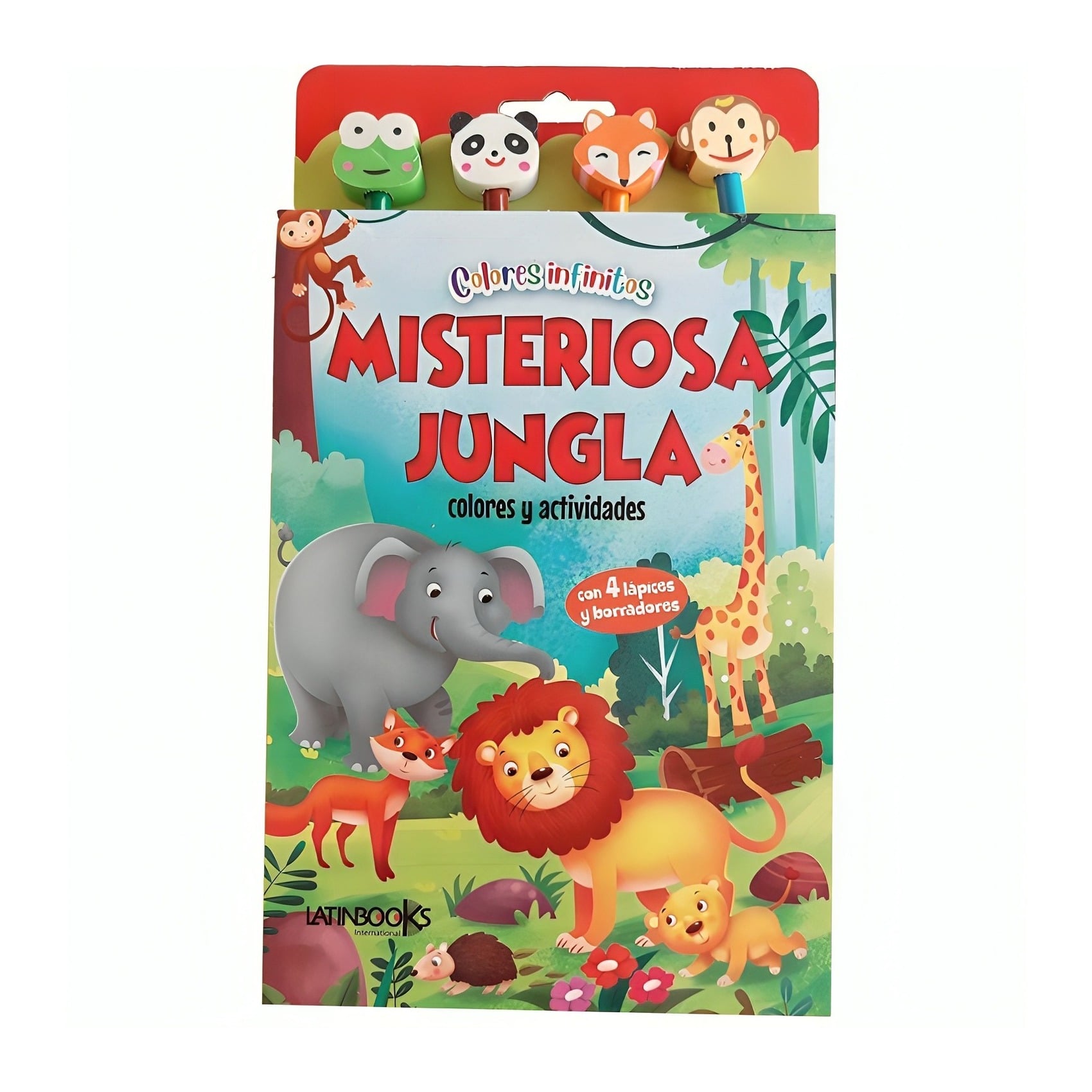 LIBRO COLORES INFINITOS - MISTERIOSA JUNGLA / EQUIPO EDITORIAL / LATINBOOKS - 1