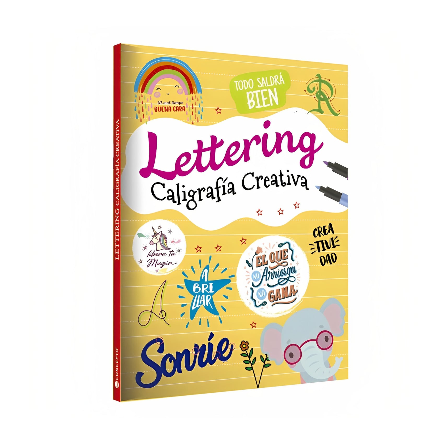 LIBRO LETTERING - CALIGRAFIA CREATIVA / EQUIPO EDITORIAL / LATINBOOKS - 1