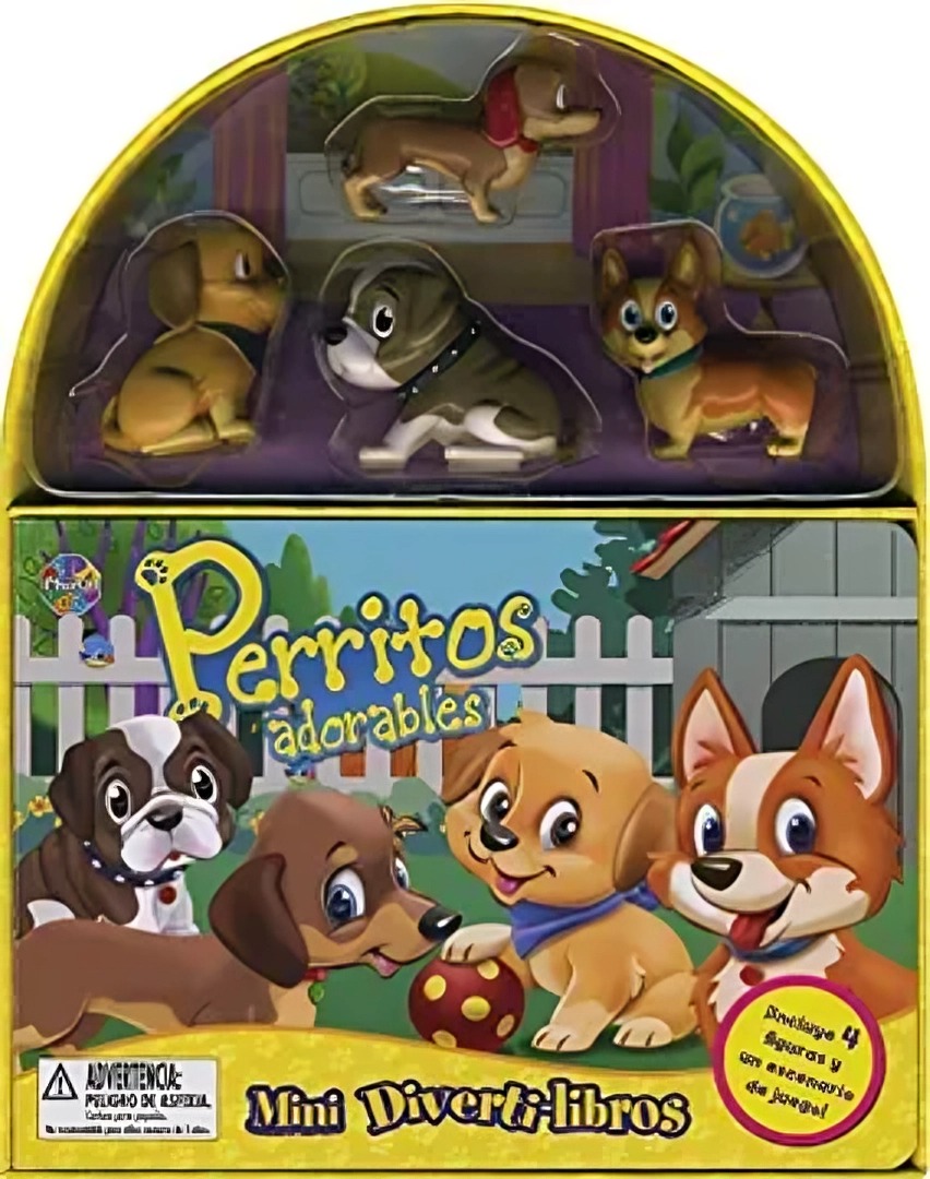 LIBRO MINI DIVERTI-LIBROS PERRITOS ADORABLES / VARIOS AUTORES / PHIDAL - 1