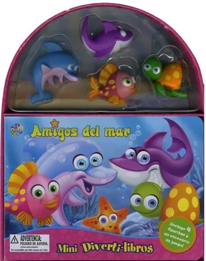 LIBRO MINI DIVERTI-LIBROS AMIGOS DEL MAR / VARIOS AUTORES / PHIDAL - 1