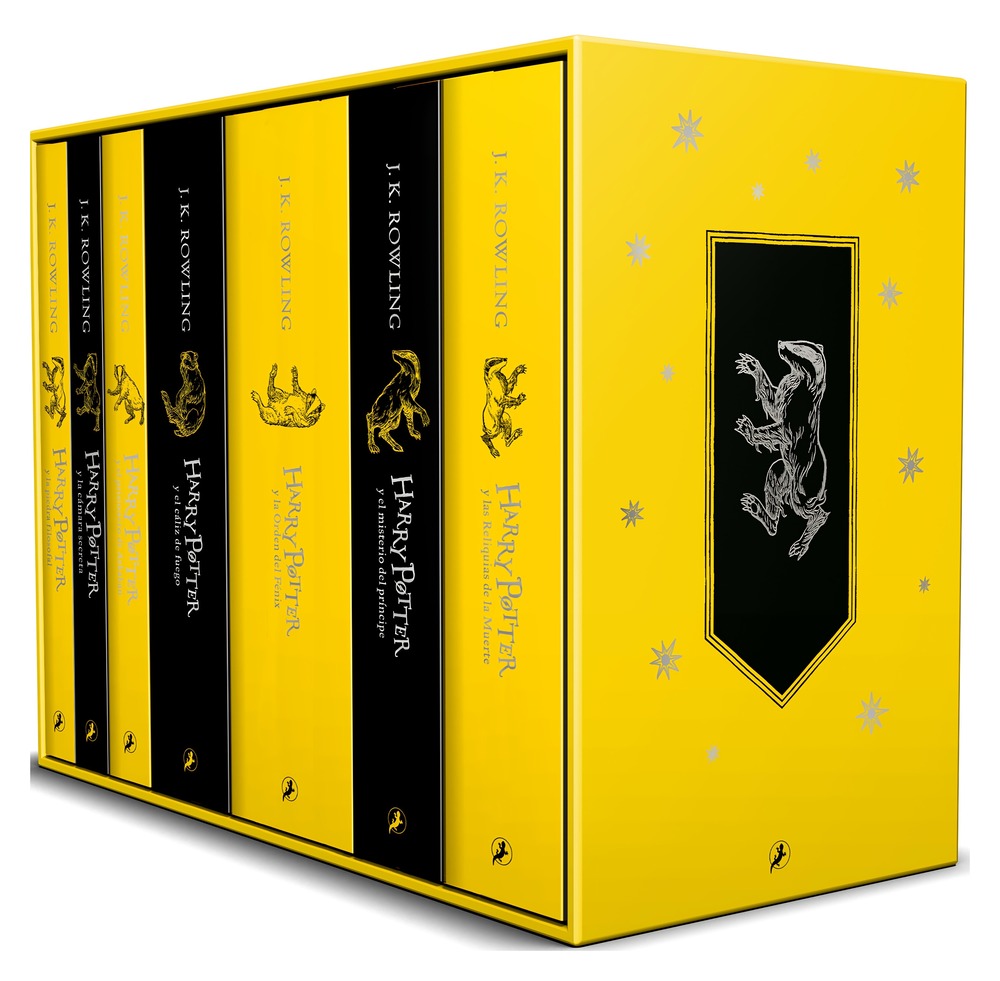 LIBRO ESTUCHE BIBLIOTECA HUFFLEPUFF / J. K. ROWLING / SALAMANDRA BOLSILLO - 1