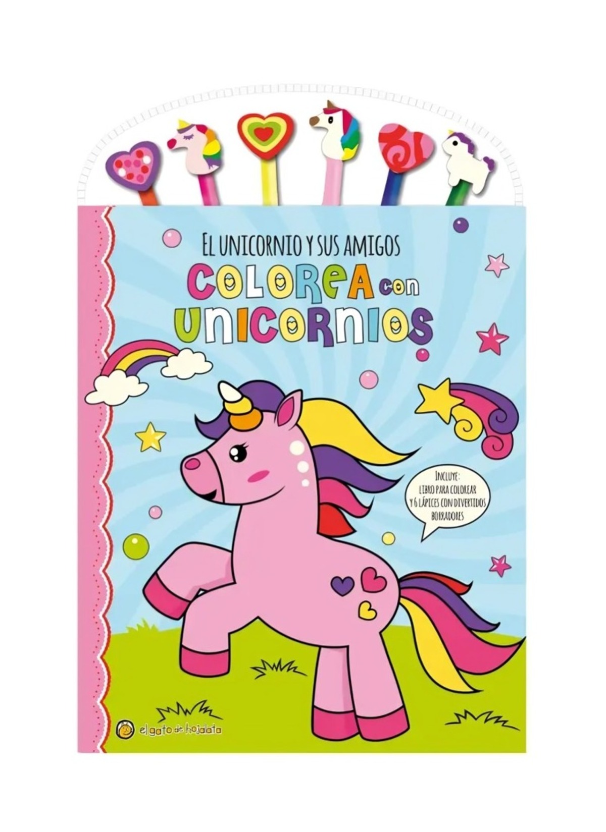 LIBRO COLOREA CON UNICORNIOS: EL UNICORNIO Y S / EL GATO DE HOJALATA / - 1