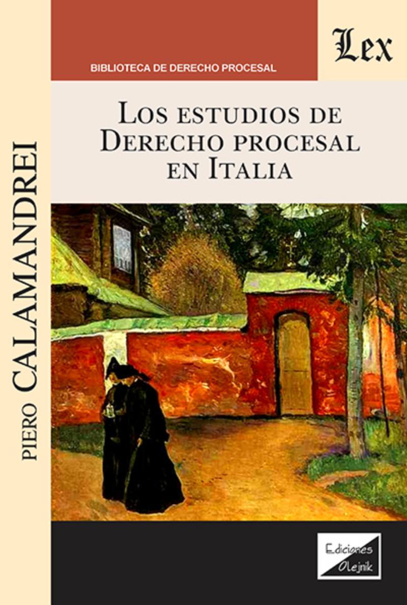 LIBRO ESTUDIOS DE DERECHO PROCESAL EN ITALIA, LOS / PIERO CALAMANDREI / OLEJNIK - 1