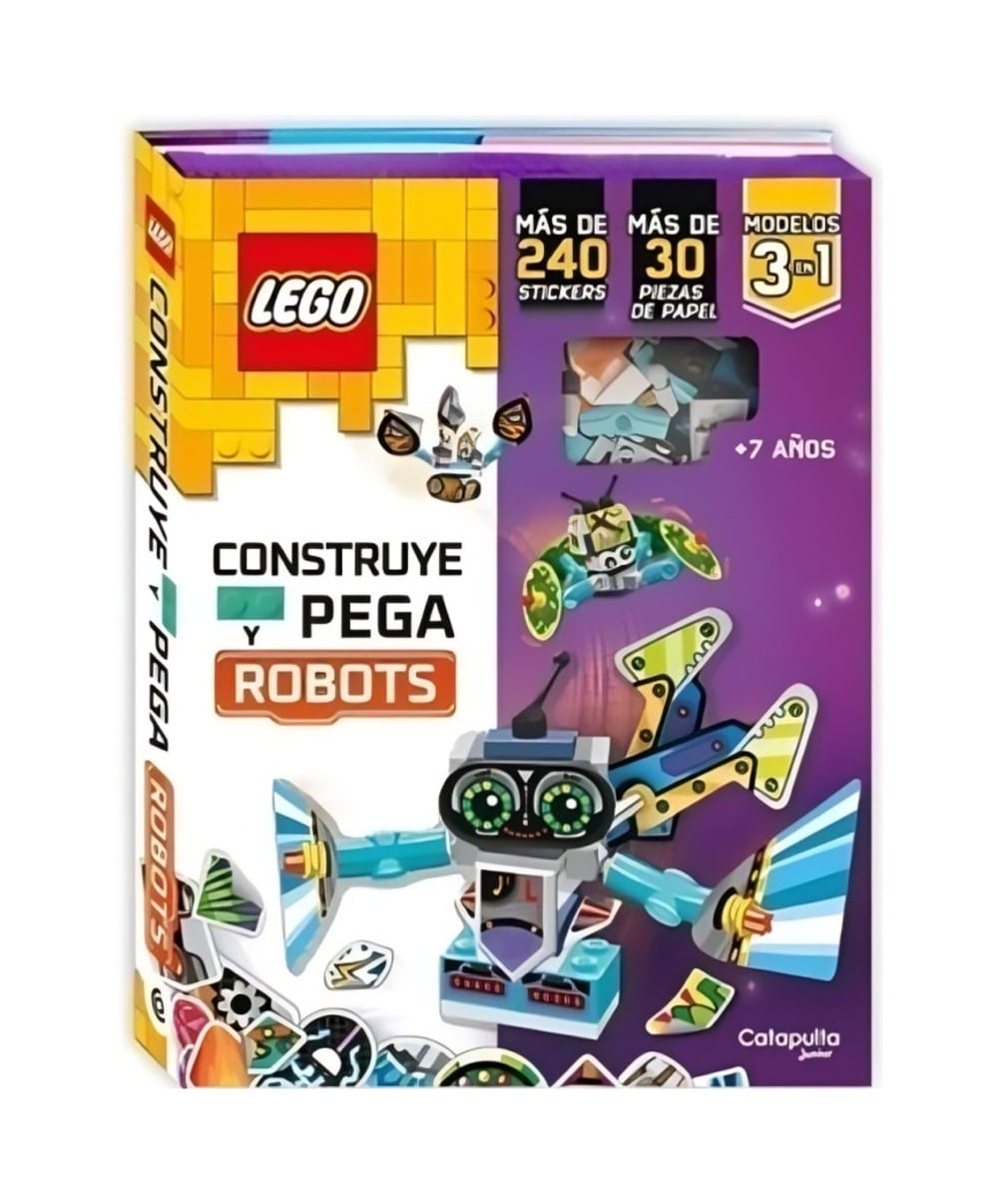 LIBRO LEGO: CONSTRUYE Y PEGA ROBOTS / CATAPULTA EDITORES / CATAPULTA JUNIOR - 1