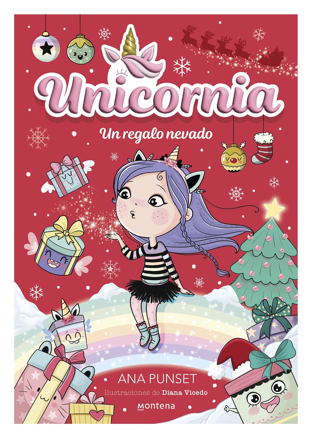 LIBRO UNICORNIA 11: UN REGALO NEVADO / ANA PUNSET / MONTENA - 1