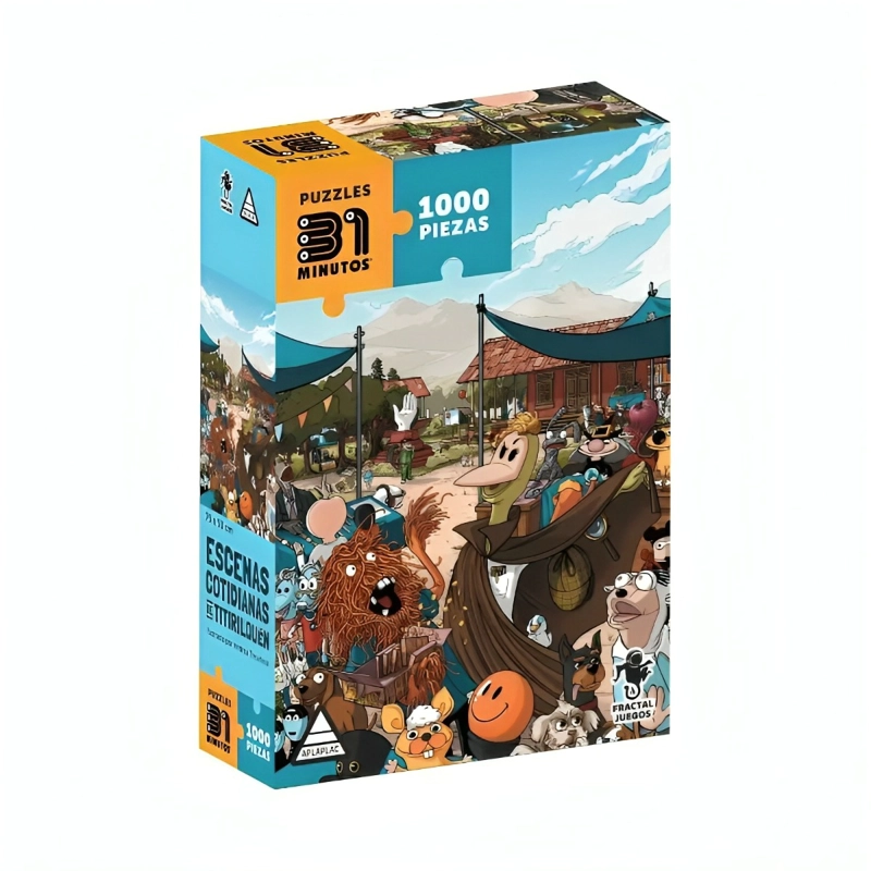 JUEGO 31 MINUTOS - ESCENAS COTIDIANAS DE TITIRILQUE N - PUZZLE 1000 PIEZAS - 1