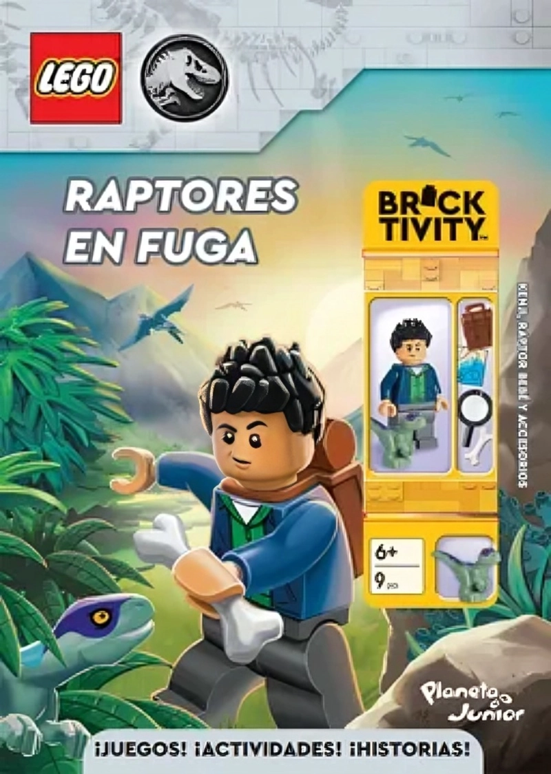 LIBRO LEGO JURASSIC WORLD. RAPTORES EN FUGA - VARIOS AUTORES - 1