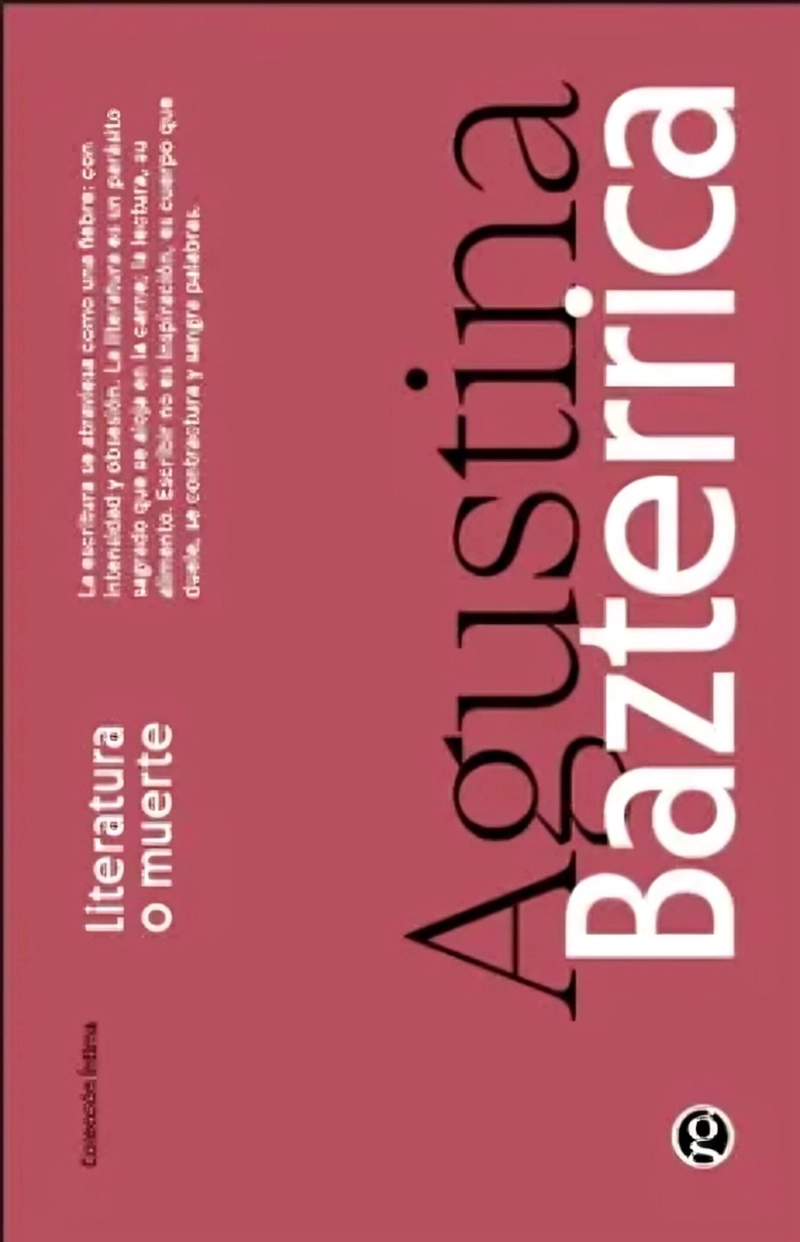 LIBRO LITERATURA O M U E R TE - AGUSTINA BAZTERRICA - 1
