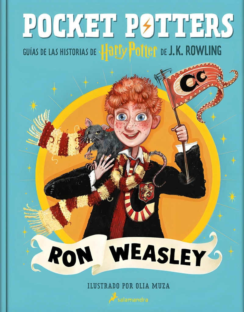 LIBRO POCKET POTTERS - RON WEASLEY - J. K. ROWLING - 1