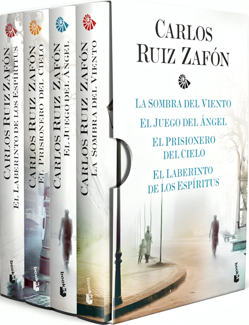 LIBRO ESTUCHE TETRALOGIA LA SOMBRA DEL VIENTO - CARLOS RUIZ ZAFON - 1
