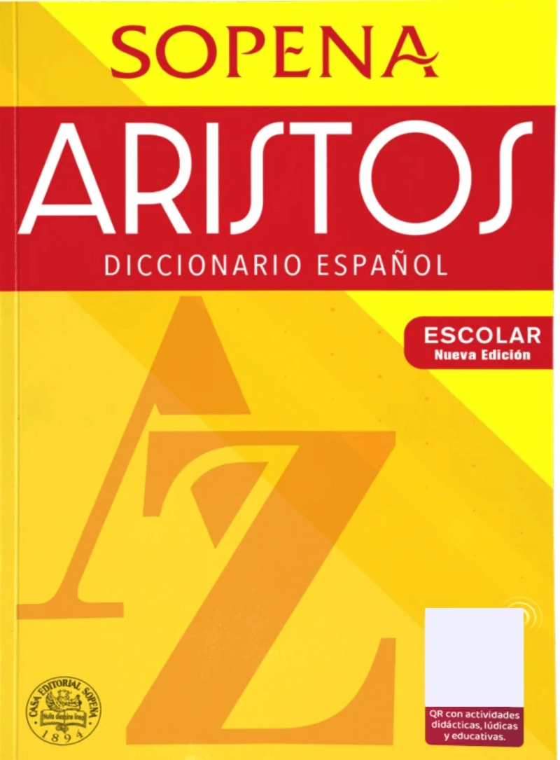 LIBRO DICCIONARIO ARISTOS ESCOLAR - SOPENA - 1