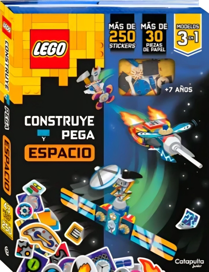 LIBRO LEGO CONSTRUYE Y PEGA: EL ESPACIO - LEGO - 1