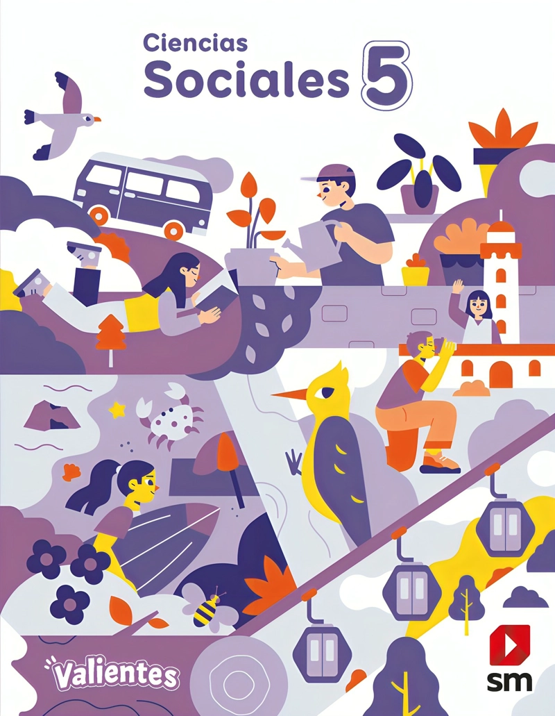 TEXTO PACK CIENCIAS SOCIALES 5° PROYECTO VALIENTES - EDICIONES SM - 1