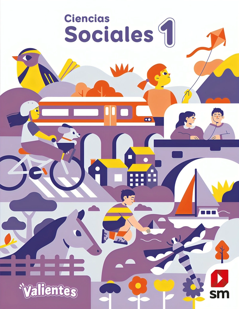 TEXTO PACK CIENCIAS SOCIALES 1° PROYECTO VALIENTES - EDICIONES SM - 1