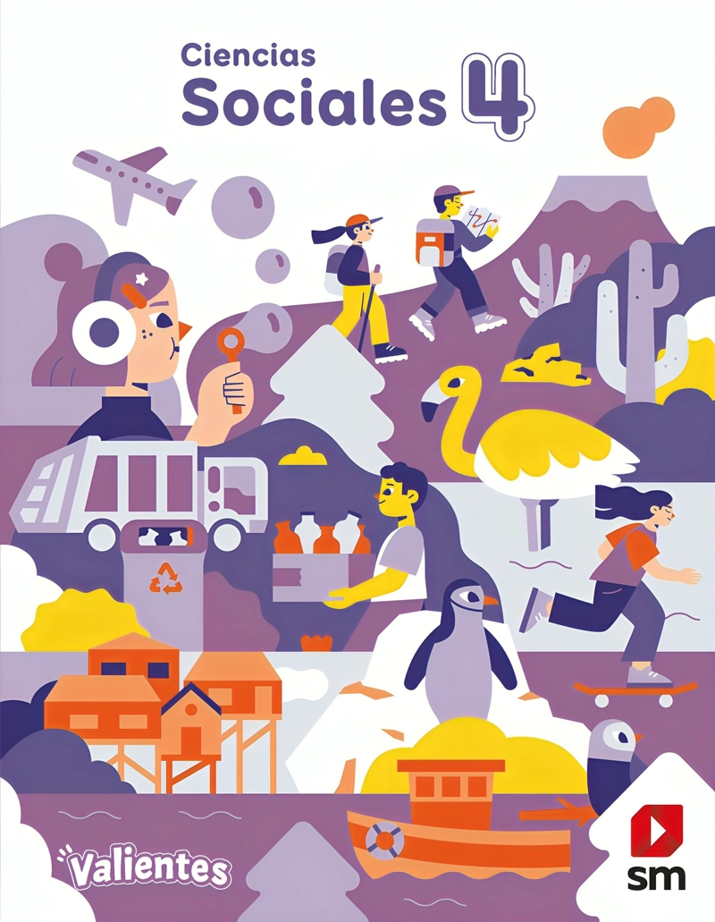 TEXTO PACK CIENCIAS SOCIALES 4° PROYECTO VALIENTES - EDICIONES SM - 1