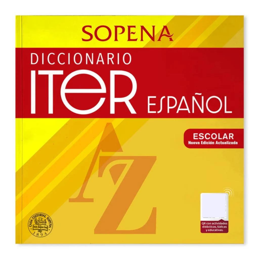 LIBRO DICCIONARIO ITER ESPANOL NUEVA EDICION - SOPENA - 1