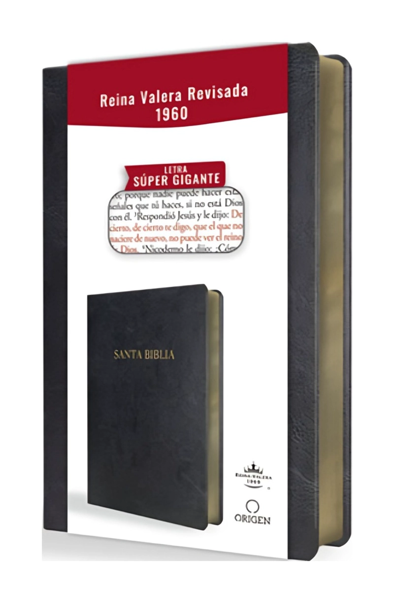 LIBRO BIBLIA RVR60 LETRA SUPER GIGANTE NEGRA - AMERICAN BIBLE SOCIE - 1