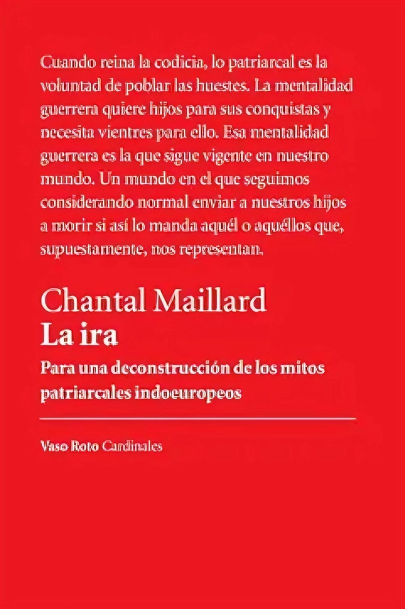 LIBRO LA IRA - CHANTAL MAILLARD - 1
