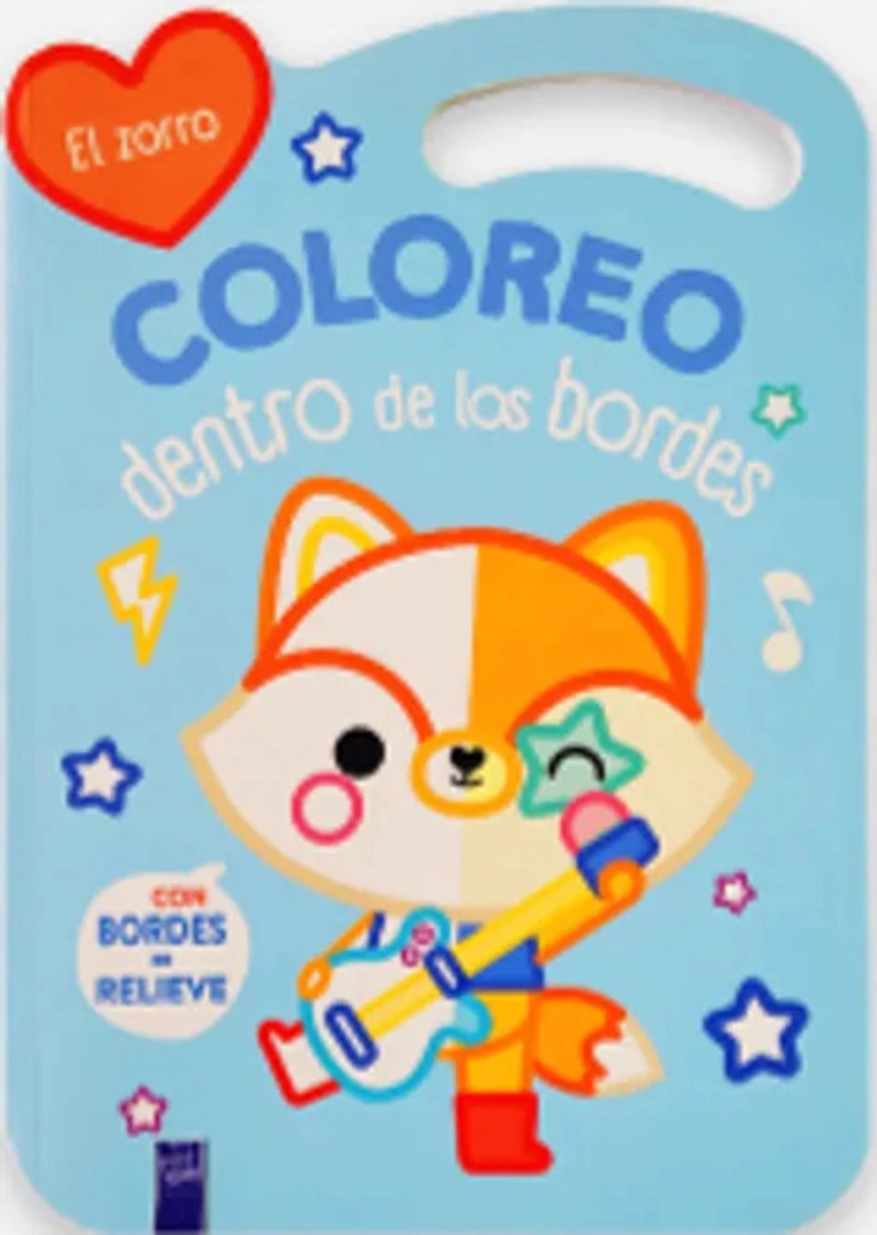 LIBRO COLOREO DENTRO DE LOS BORDES: EL ZORRO - 1