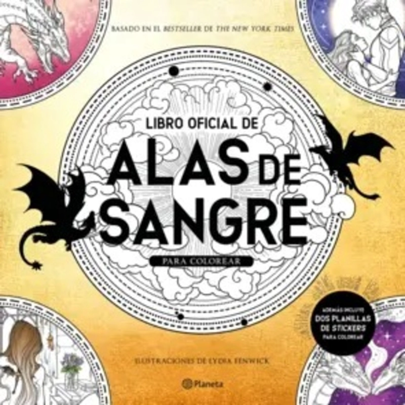 LIBRO OFICIAL DE ALAS DE SANGRE PARA COLOREAR - 1