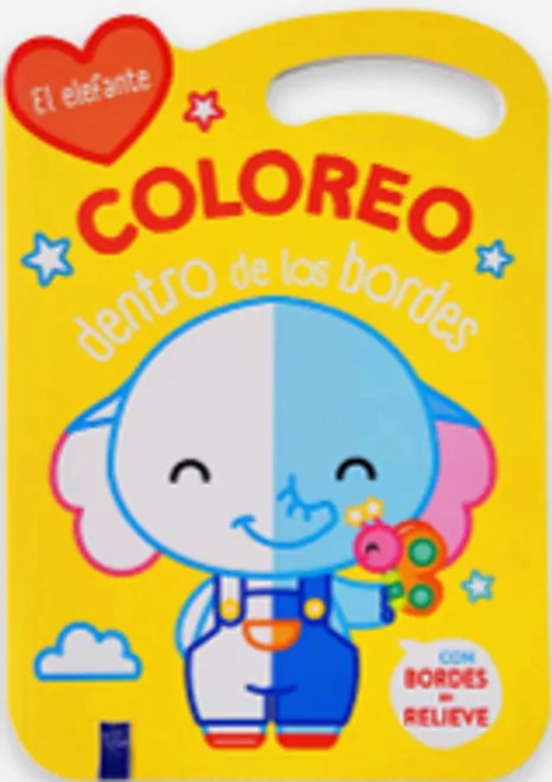 LIBRO COLOREO DENTRO DE LOS BORDES: EL ELEFANTE - 2