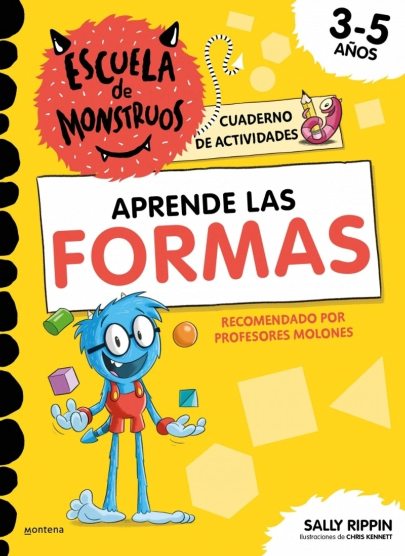 LIBRO ESCUELA DE MONSTRUOS. CUADERNO DE ACTIVIDADES - APRENDE LAS FORMAS - 1