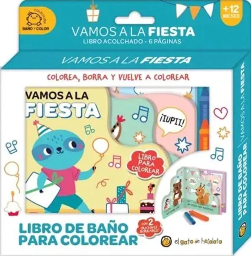 LIBRO VAMOS A LA FIESTA. BAÑO Y COLOR - 1