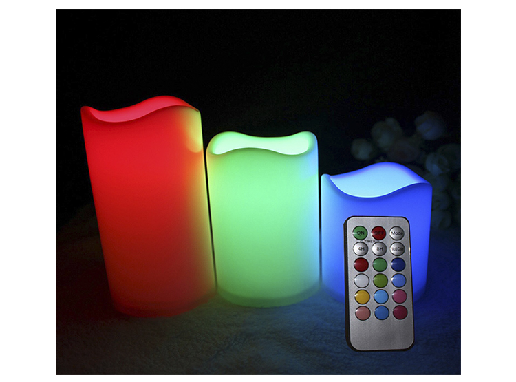 SET 3 VELAS LED CAMBIA COLOR - 3
