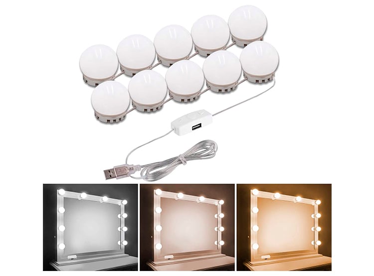 SET LUCES ESPEJO 10 BOMBILLAS - 1