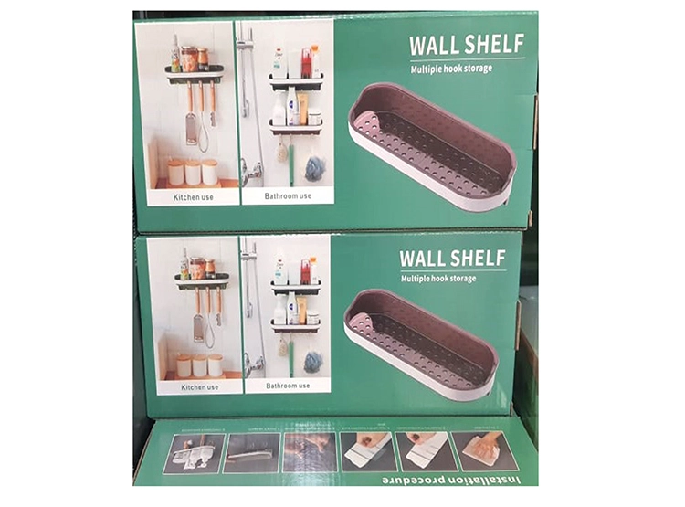 ORGANIZADOR CON GANCHOS COCINA BAÑO - 1