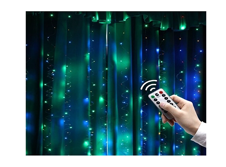 CORTINA MALLA LUCES DEWINNER LED USB MULTICOLOR CONTROL REMOTO - 2
