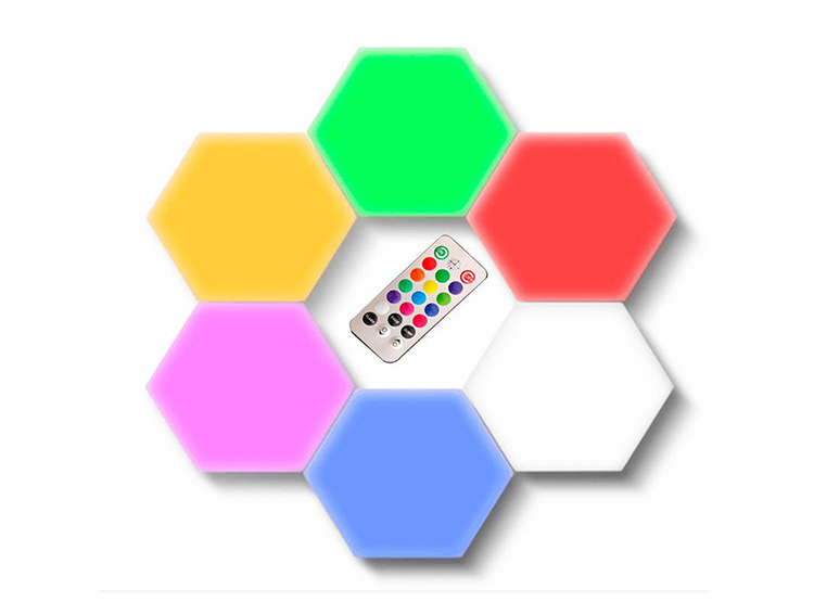 LUCES LED 6 PIEZAS CONTROL COLORES TOUCH PEGABLES - 2