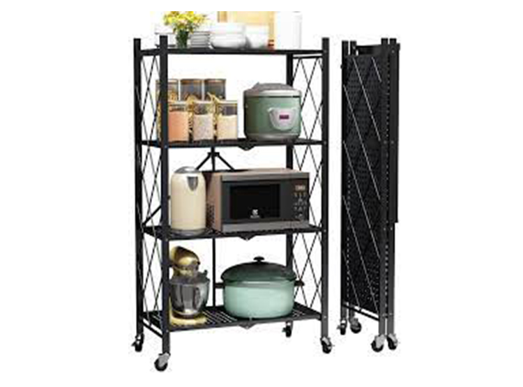 ESTANTE PLEGABLE CON RUEDAS 4 NIVELES - 2