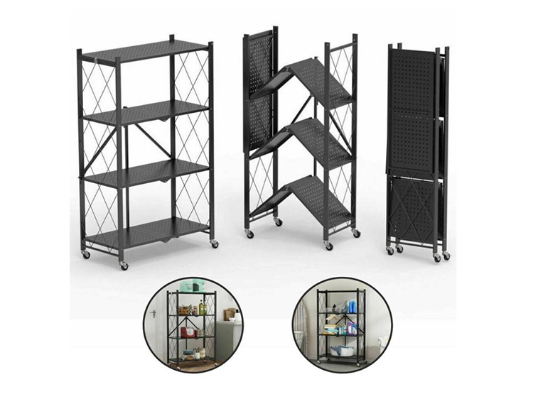 ESTANTE PLEGABLE CON RUEDAS 4 NIVELES - 3